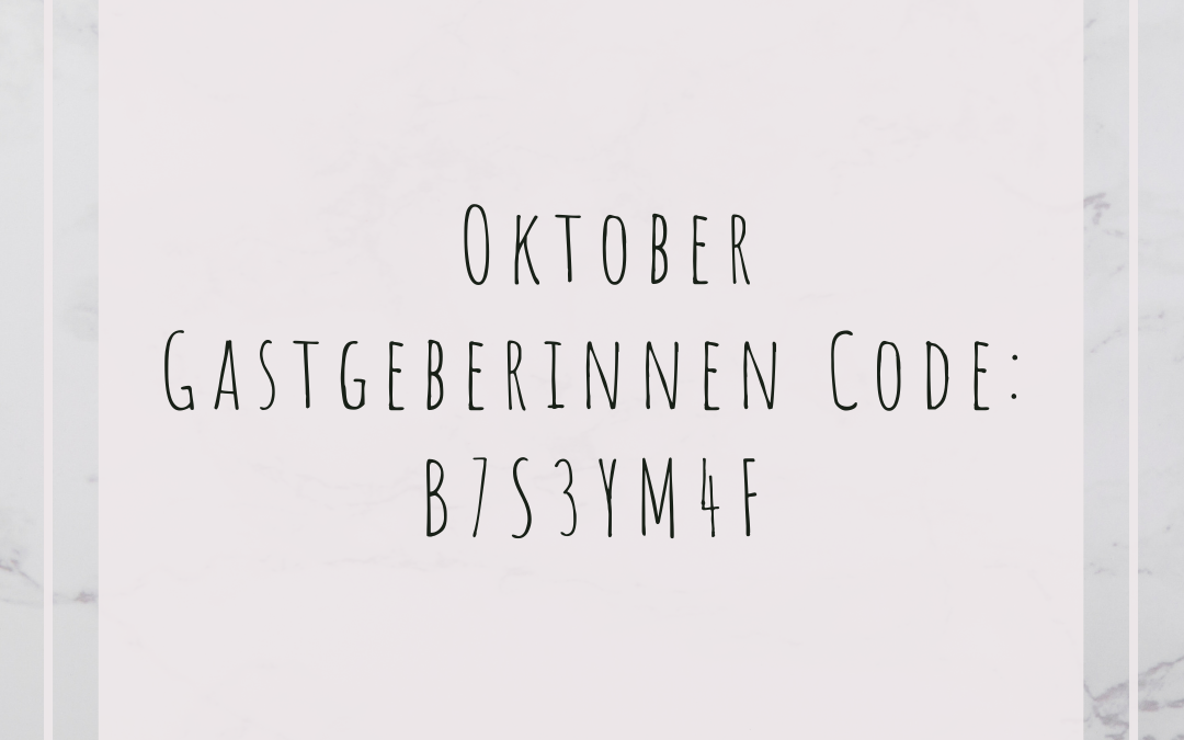 Gastgeberinnen Code für Oktober
