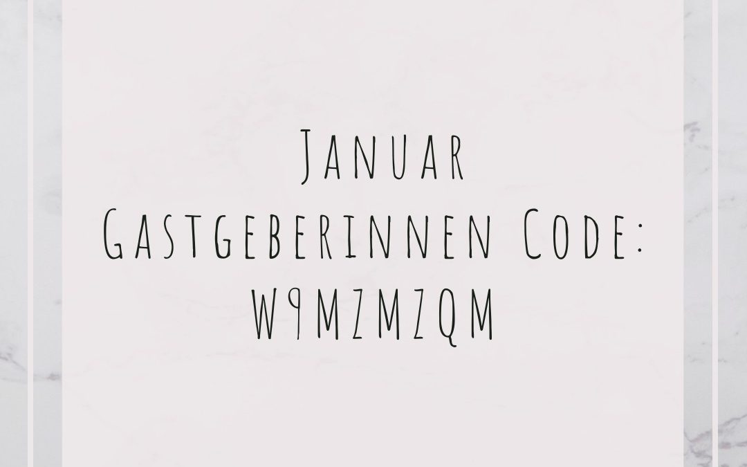 Gastgeberinnen-Code für Januar