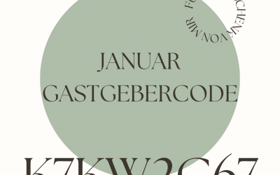Dein Gastgebercode für Januar 2023
