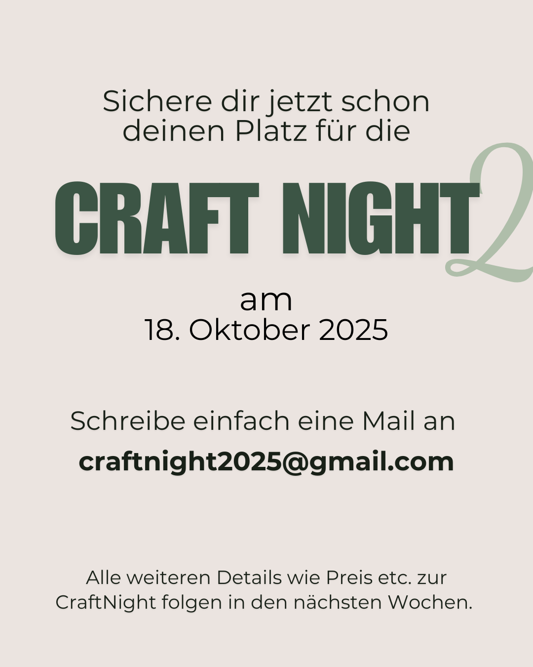 Kopie von CRAFT NGHT