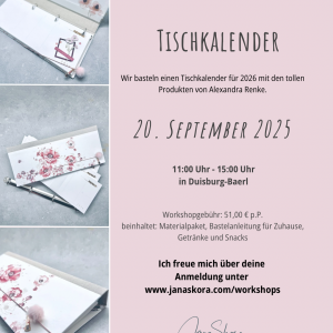 Tischkalender Workshop 20.09.2025