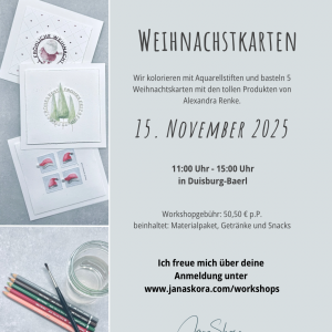 Weihnachtskarten Workshop 15.11.2025